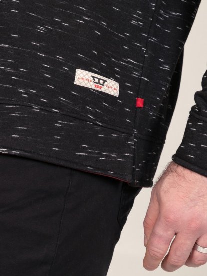 D555 Chandler Reno 1/4 Zip Neck Sweatshirt With Bear Logo Svart - Tröjor & hoodies - Stora hoodies & tröjor - 2XL-14XL