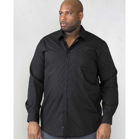 D555 Corbin Easy Iron-Skjorta Svart - Skjortor - Stora skjortor - 2XL-8XL
