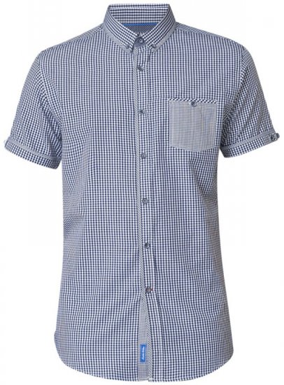 D555 Hank Gingham Short Sleeve Shirt - Skjortor - Stora skjortor - 2XL-8XL