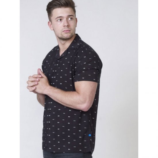 D555 Luciano Bowling Shirt Black - Skjortor - Stora skjortor - 2XL-8XL