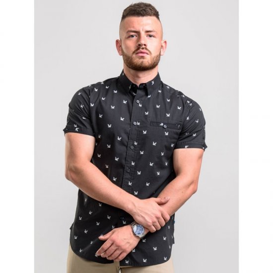 D555 Marley Shirt Black - Skjortor - Stora skjortor - 2XL-8XL