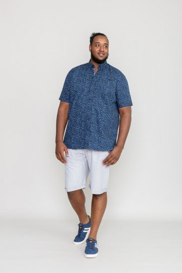 D555 FINDON Print Shirt - Skjortor - Stora skjortor - 2XL-8XL