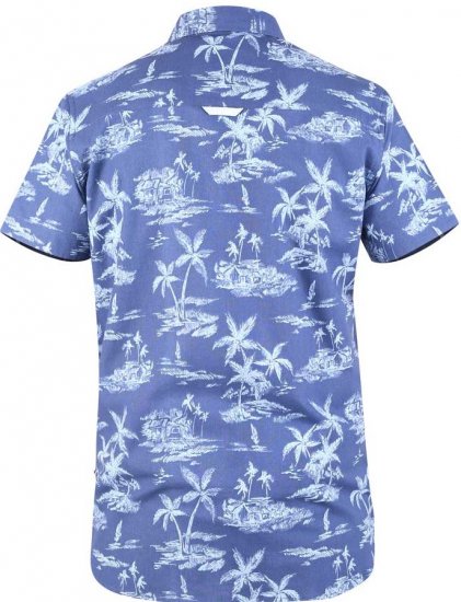 D555 WHITSBURY Hawaiian Print Shirt - Skjortor - Stora skjortor - 2XL-8XL