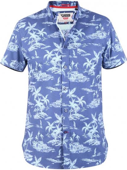 D555 WHITSBURY Hawaiian Print Shirt - Skjortor - Stora skjortor - 2XL-8XL