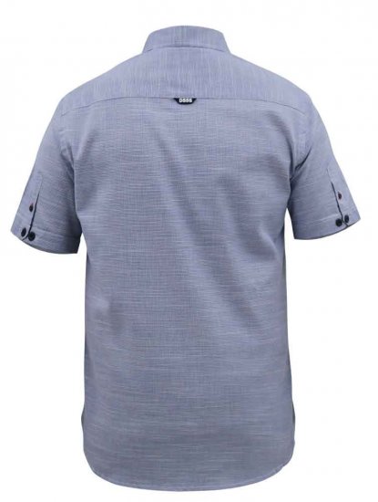 D555 Hadley S/S Micro Dog Tooth Check Shirt - Skjortor - Stora skjortor - 2XL-8XL