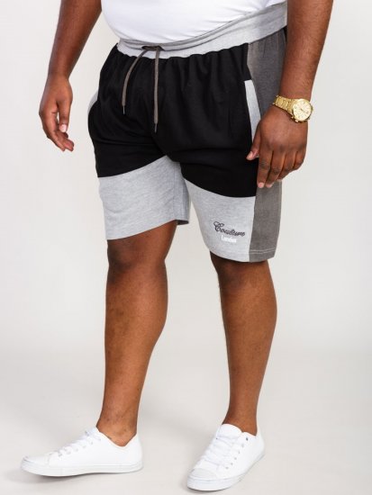D555 Kirton Couture Elasticated Waistband Shorts Black/Charcoal - Mjukisbyxor och -shorts - Mjukisbyxor & Mjukisshorts 2XL-12XL