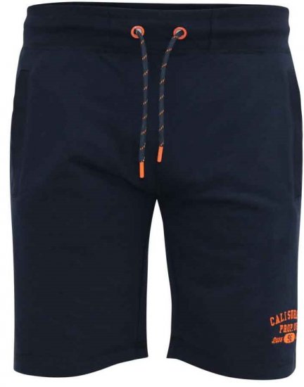 D555 Sutton Elasticated Waist Shorts With Embroidery Navy - Mjukisbyxor och -shorts - Mjukisbyxor & Mjukisshorts 2XL-12XL