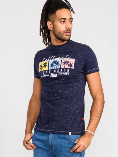 D555 Thorndon California Long Beach Printed T-Shirt - T-shirts - Stora T-shirts - 2XL-14XL