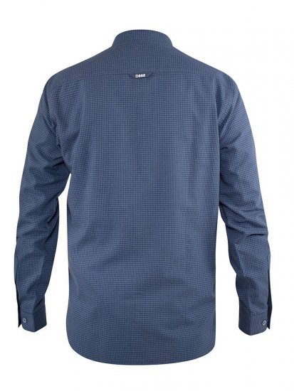 D555 Melbourne Gingham Check Long Sleeve Button Down Shirt - Skjortor - Stora skjortor - 2XL-8XL