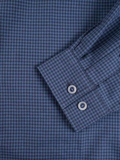 D555 Melbourne Gingham Check Long Sleeve Button Down Shirt - Skjortor - Stora skjortor - 2XL-8XL