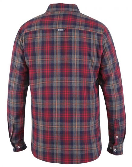 D555 Abbot LS Flannel Shirt - Skjortor - Stora skjortor - 2XL-8XL