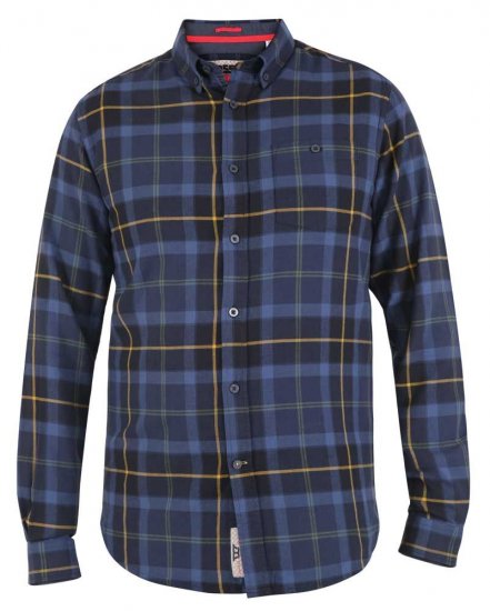 D555 Helston LS Flannel Shirt - Skjortor - Stora skjortor - 2XL-8XL