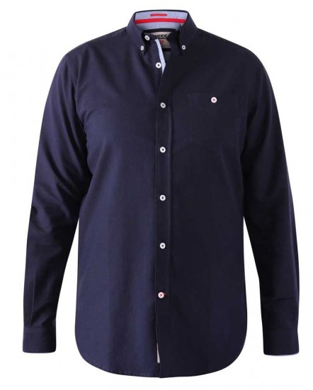 D555 Colchester LS shirt Navy - Skjortor - Stora skjortor - 2XL-8XL