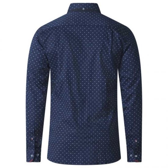 D555 Rashard Long Sleeve Printed Shirt - Skjortor - Stora skjortor - 2XL-8XL