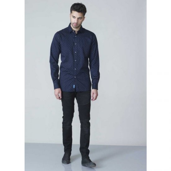 D555 Rashard Long Sleeve Printed Shirt - Skjortor - Stora skjortor - 2XL-8XL