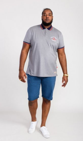 D555 Mersea Polo Shirt With Chest Embroidery - Pikétröjor - Stora pikétröjor - 2XL-8XL