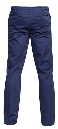 D555 Basilio Pants with elasticated waist Navy - Jeans & byxor - Stora Jeans och Stora Byxor