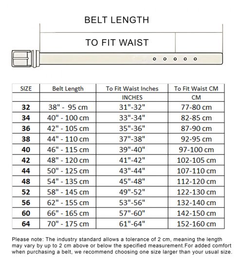 D555 Dylan Tan Bonded Leather Belt - Bälten - Långa bälten - W40-W70/2XL-8XL