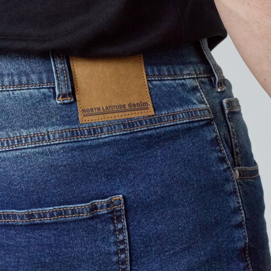 North Latitude Jeans Jack Navy Blue - Jackor - Stora jackor - 2XL-12XL