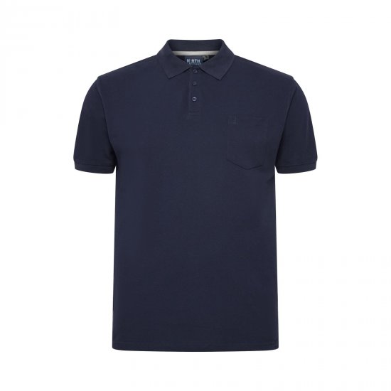 North Latitude Polo Navy Blue - Pikétröjor - Stora pikétröjor - 2XL-8XL
