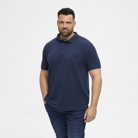 North Latitude Polo Navy Blue - Pikétröjor - Stora pikétröjor - 2XL-8XL