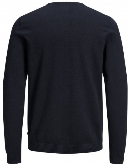 Jack & Jones Crew neck Knitted Sweater Navy - Tröjor & hoodies - Stora hoodies & tröjor - 2XL-14XL