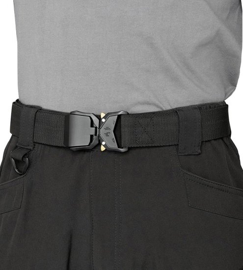 D555 Dale Tactical Stretch Webbing Belt with Heavy Duty Quick Release Buckle Black - Bälten - Långa bälten - W40-W70/2XL-8XL