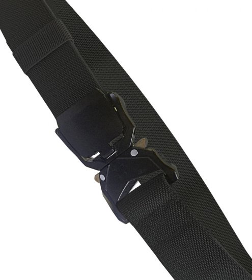 D555 Dale Tactical Stretch Webbing Belt with Heavy Duty Quick Release Buckle Black - Bälten - Långa bälten - W40-W70/2XL-8XL
