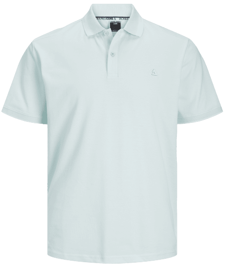 Jack & Jones JCOHASS LOGO Polo Soothing Sea - Pikétröjor - Stora pikétröjor - 2XL-8XL