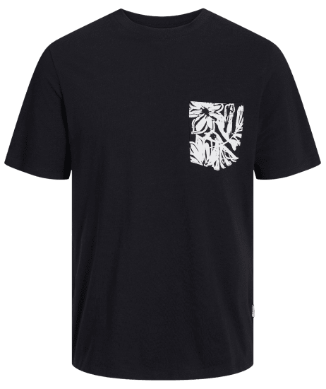 Jack & Jones JORLAFAYETTE BRANDING T-Shirt Black - T-shirts - Stora T-shirts - 2XL-14XL