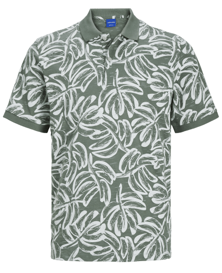 Jack & Jones JORLAFAYETTE AOP Polo Laurel Wreath - Pikétröjor - Stora pikétröjor - 2XL-8XL