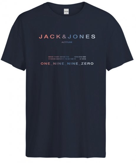 Jack & Jones JCORIOT T-Shirt Navy Blazer - T-shirts - Stora T-shirts - 2XL-14XL