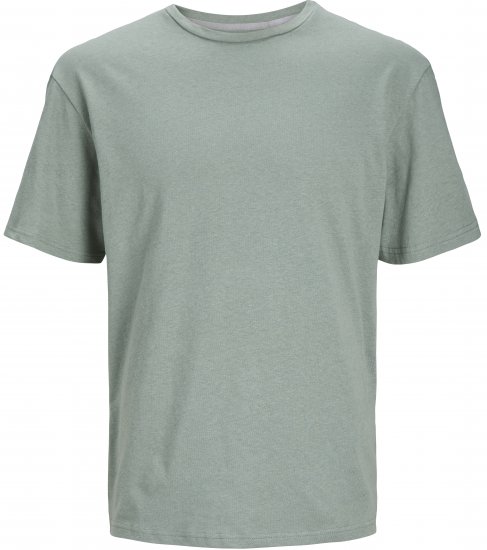 Jack & Jones JPRCC SOFT Linen Blend T-Shirt Lily Pad - T-shirts - Stora T-shirts - 2XL-14XL