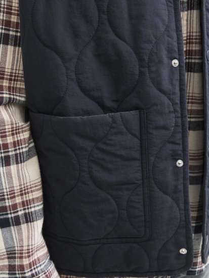 Jack & Jones Hero Liner Quilted Gilet Vest Black - Västar - Västar i stora storlekar