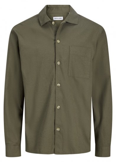 Jack & Jones Tristan Overshirt khaki - Skjortor - Stora skjortor - 2XL-8XL