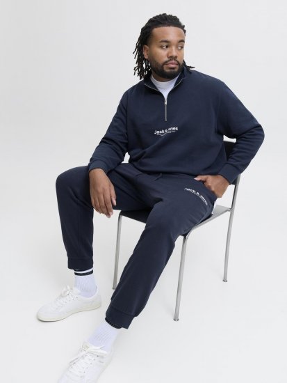 Jack & Jones Vesterbro träningsoverall mörkblå - Tröjor & hoodies - Stora hoodies & tröjor - 2XL-14XL
