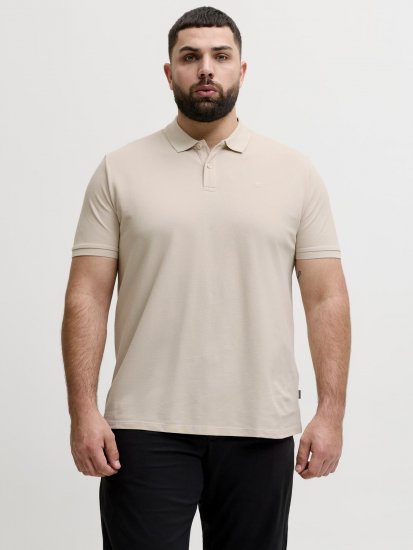 Jack & Jones Weston Piké Ljusbeige - Pikétröjor - Stora pikétröjor - 2XL-8XL