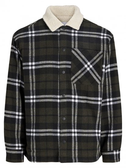 Jack & Jones Zac Teddy Skjortjacka Grön - Jackor - Stora jackor - 2XL-12XL