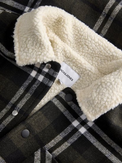 Jack & Jones Zac Teddy Skjortjacka Grön - Jackor - Stora jackor - 2XL-12XL