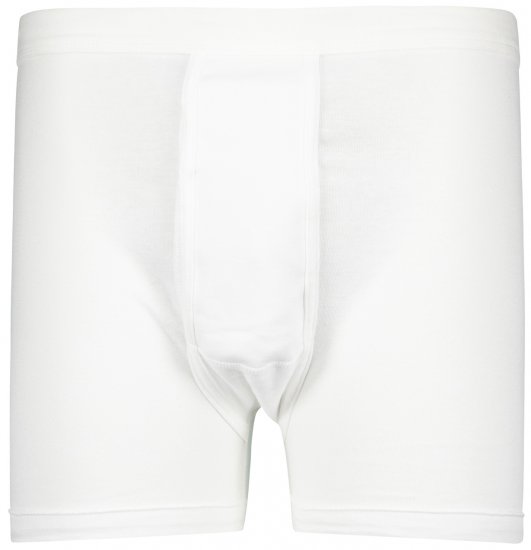 Adamo Royal Fine Ribbed Boxer shorts White - Underkläder & badkläder - Stora underkläder för män