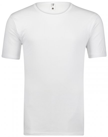 Adamo Royal Fine Ribbed Under-T-shirt White - Underkläder & badkläder - Stora underkläder för män