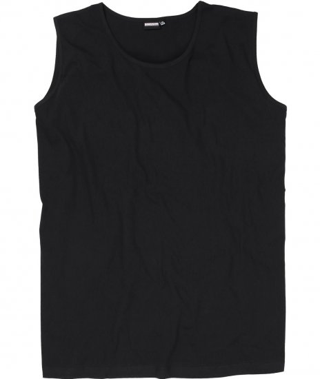 Adamo Rod Comfort Fit Tank Top Black - T-shirts - Stora T-shirts - 2XL-14XL
