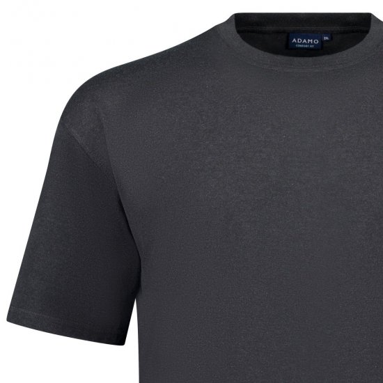 Adamo 129420 T-shirt 2-pack Mörkgråmelerad - T-shirts - Stora T-shirts - 2XL-14XL