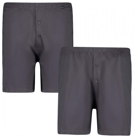 Adamo 129602 Boxershorts 2-pack Mörkgrå - Underkläder & badkläder - Stora underkläder för män