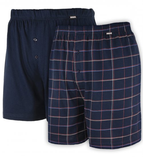 Adamo Daniel Boxershorts Navy 2-pack - Underkläder & badkläder - Stora underkläder för män
