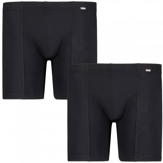 Adamo Jim Boxer shorts 2-pack Black - Underkläder & Badkläder - Stora underkläder - 2XL-8XL