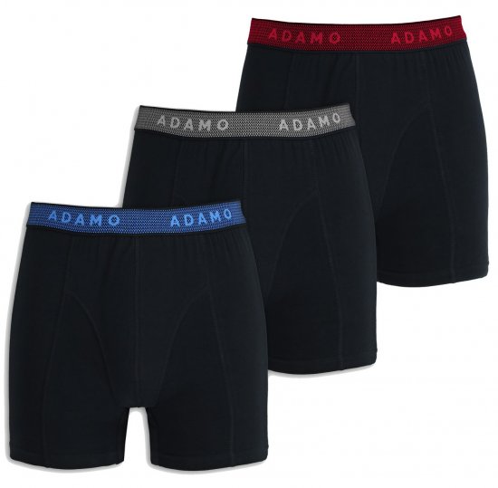 Adamo Jerry Maxi Boxers 702 Black 3-pack - Underkläder & Badkläder - Stora underkläder för män