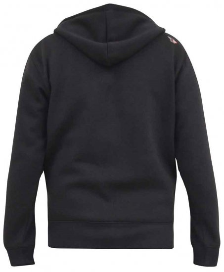 D555 KNEBWORTH Full Zip Hoody With Chest Print Black - Tröjor & hoodies - Stora hoodies & tröjor - 2XL-14XL