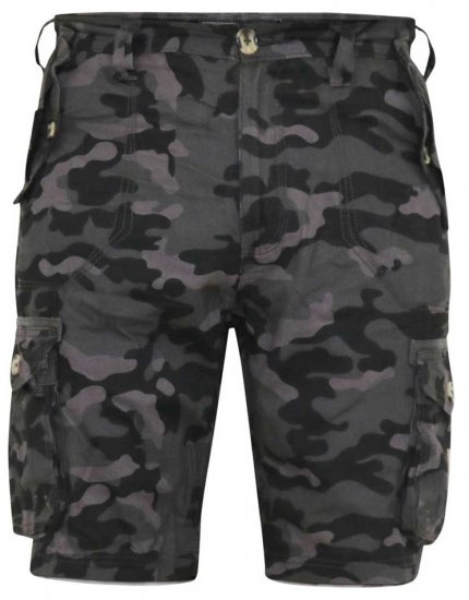 D555 ZAVIER Camo Cotton Cargo Shorts - Shorts - Stora shorts W40-W60