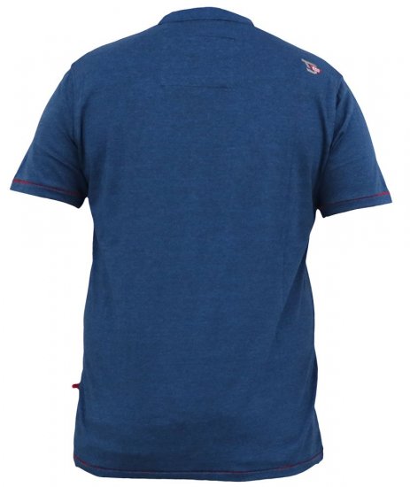 D555 BRADFORD Skeleton Biker Printed T-Shirt Navy - T-shirts - Stora T-shirts - 2XL-14XL